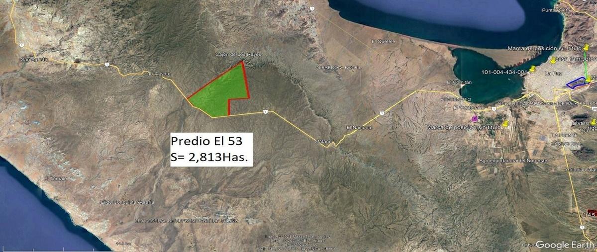 Foto de terreno habitacional en venta en carretera al norte , zona central, la paz, baja california sur, 0 No. 03