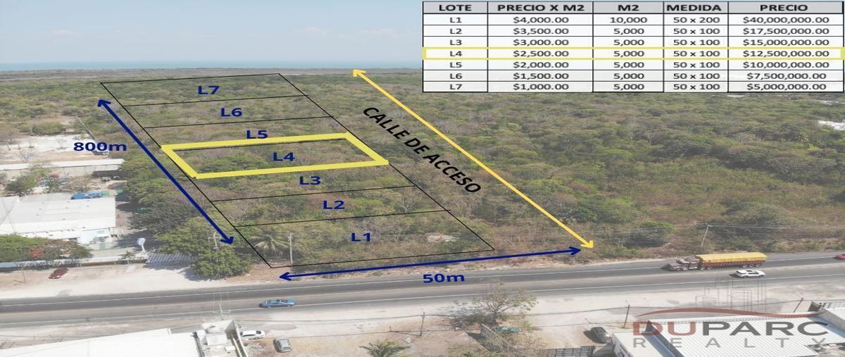 Foto de terreno habitacional en carretera carmen - puerto real , playa palmas, carmen, campeche, 29890034 foto 01 Foto de terreno habitacional en venta en carretera carmen - puerto real , playa palmas, carmen, campeche, 29890034 No. 01
