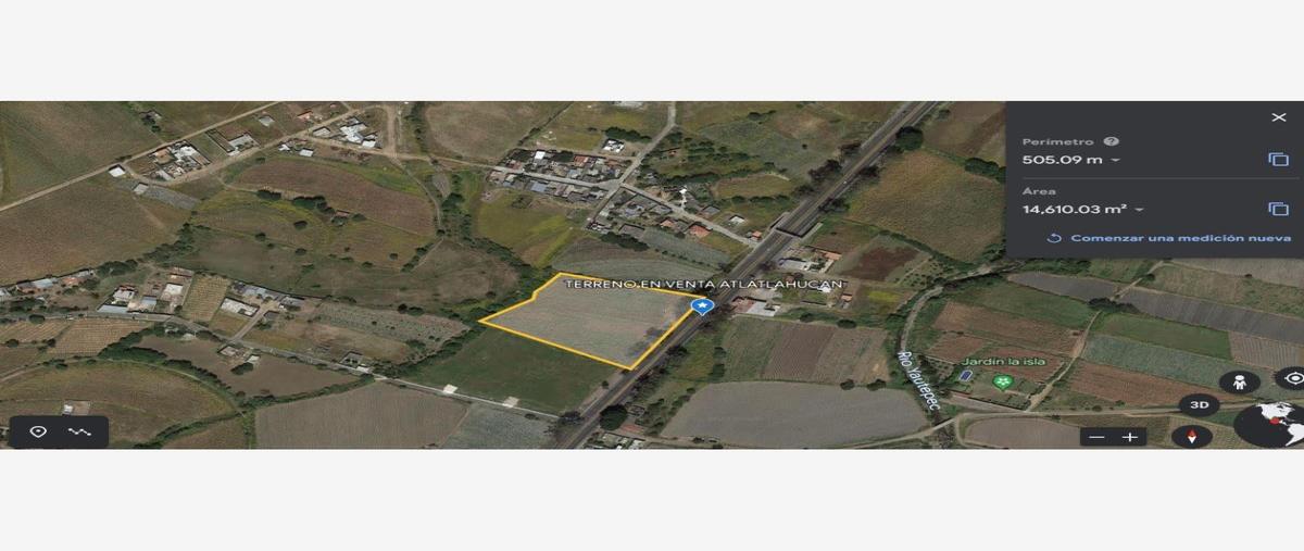 Foto de terreno comercial en venta en carretera federal cuautla méxico 33, telchicayac (cabellito), atlatlahucan, morelos, 27165782 No. 01