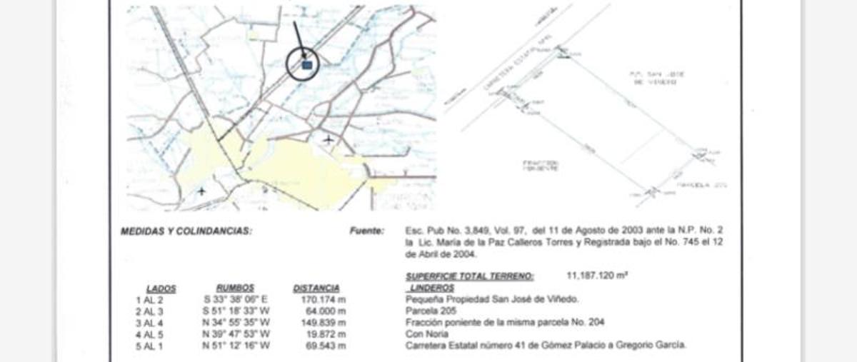 Foto de rancho en venta en carretera gomez-fco i madero kilometro 12.5 kilometro 12.5 carretrera, san josé del viñedo, gómez palacio, durango, 6478660 No. 02