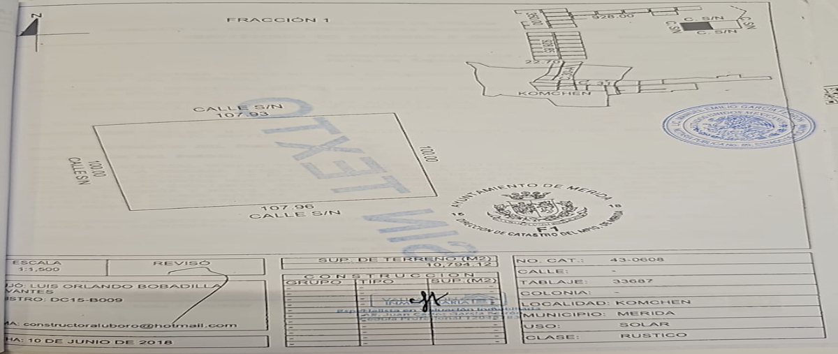 Foto de terreno habitacional en venta en carretera mérida - sierra papacal , komchen, mérida, yucatán, 0 No. 03