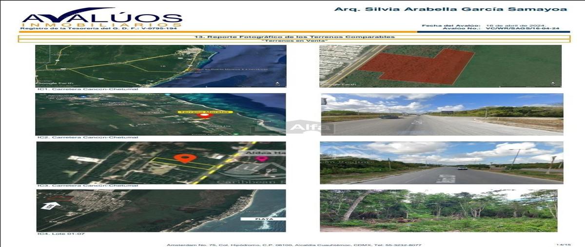 Foto de terreno comercial en venta en carretera puerto morelos-puerto juarez km26 hoy carretera 307km331 8, puerto morelos, puerto morelos, quintana roo, 31372024 No. 03