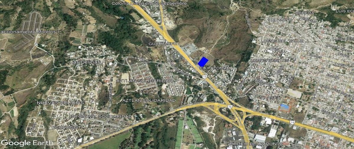 Foto de terreno comercial en venta en carretera tepic mazatlan , el palomar, tepic, nayarit, 0 No. 02