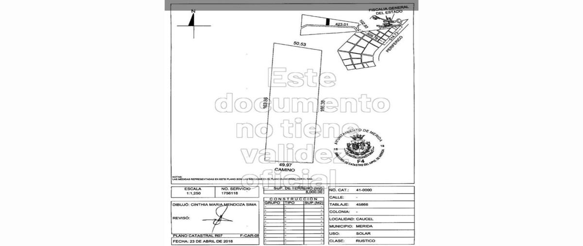Foto de terreno habitacional en venta en  , caucel, mérida, yucatán, 0 No. 05