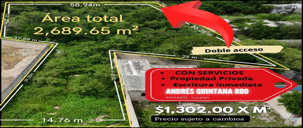 Foto de terreno habitacional en venta en  , cecilio chi, kanasín, yucatán, 31427098 No. 03