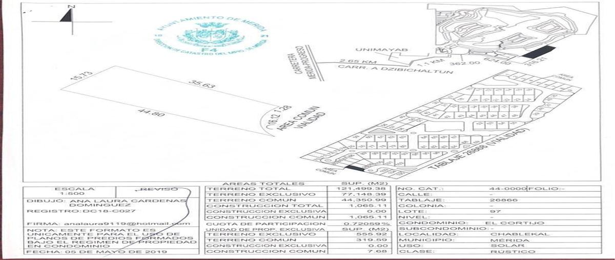 Foto de terreno habitacional en venta en  , chablekal, mérida, yucatán, 30147403 No. 05