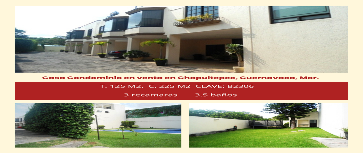 Foto de casa en condominio en , chapultepec, cuernavaca, morelos, 29727578 foto 01 Foto de casa en condominio en venta en , chapultepec, cuernavaca, morelos, 29727578 No. 01