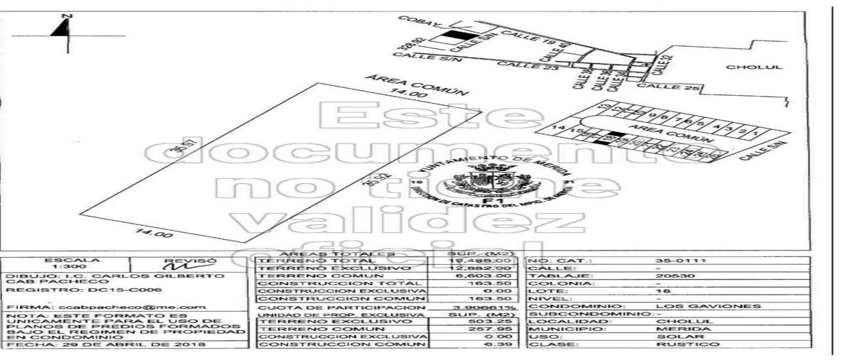 Foto de terreno habitacional en venta en  , cholul, mérida, yucatán, 0 No. 03