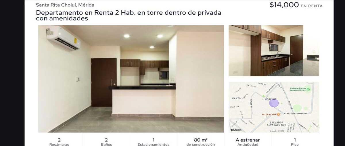 Foto de departamento en renta en  , circuito colonias, mérida, yucatán, 30253144 No. 01