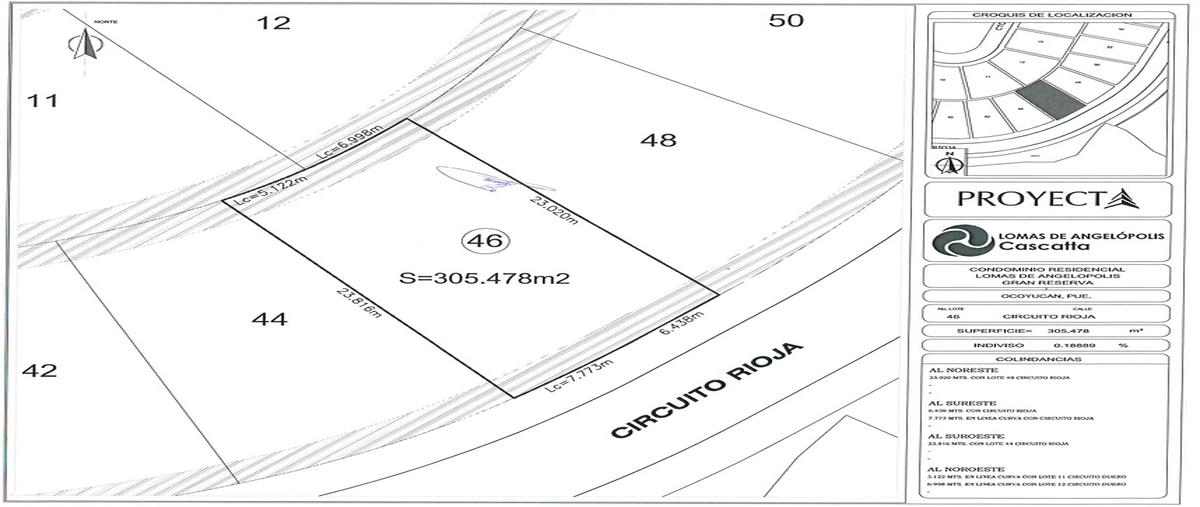 Foto de terreno habitacional en venta en circuito rioja , lomas de angelópolis, san andrés cholula, puebla, 30604643 No. 03