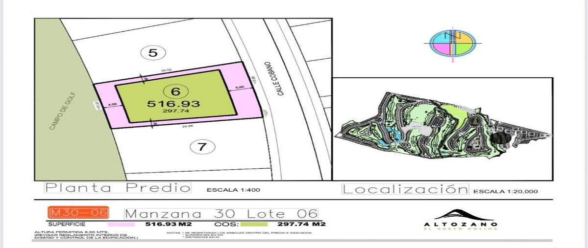 Foto de terreno habitacional en venta en cobano 100, altozano, cuauhtémoc, colima, 30207897 No. 03