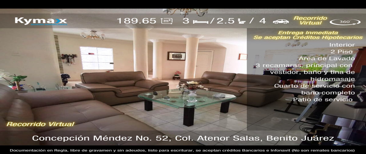 Foto de casa en concepción méndez , atenor salas, benito juárez, df / cdmx, 29431668 foto 01 Foto de casa en venta en concepción méndez , atenor salas, benito juárez, df / cdmx, 29431668 No. 01