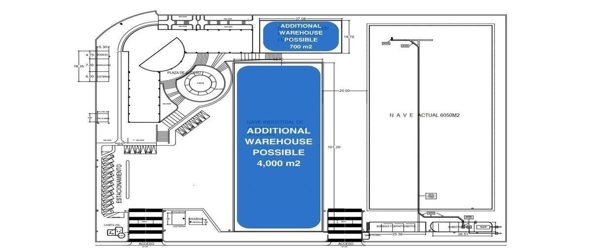 Foto de nave industrial en venta en conjunto con nave industrial (6, 050 m2)oficinas corporativas (4, 300 m2)terreno 24, 843 m2en p.i. bernardo quintanaquerétaro , parque industrial bernardo quintana, el marqués, querétaro, 30184548 No. 05