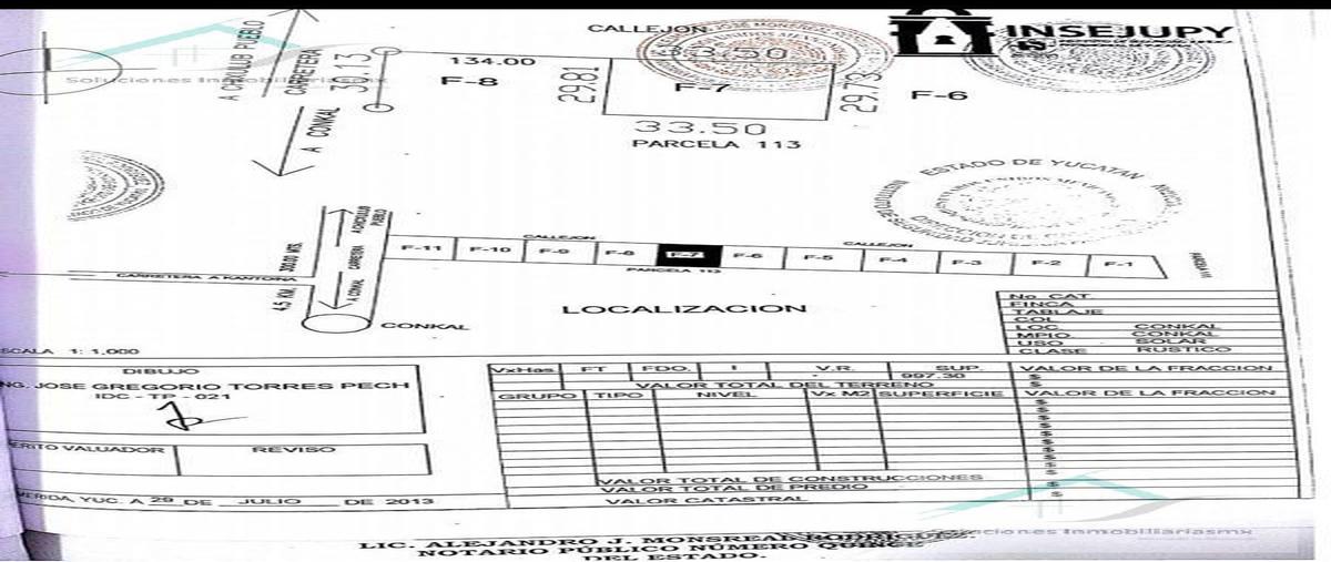 Foto de terreno habitacional en venta en  , conkal, conkal, yucatán, 0 No. 03