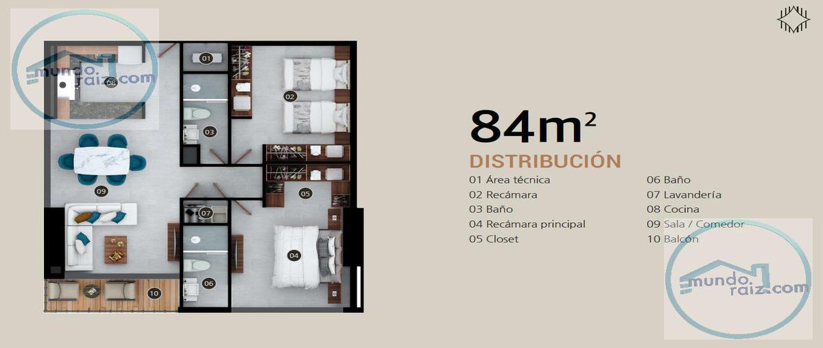 Foto de departamento en venta en  , contry, monterrey, nuevo león, 24439223 No. 05