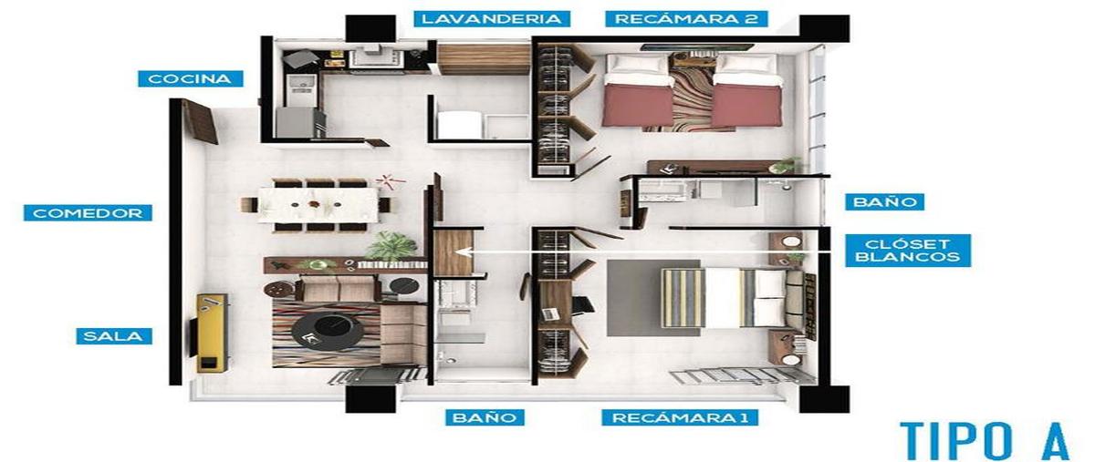 Foto de departamento en venta en  , del bosque, benito juárez, quintana roo, 12441811 No. 04