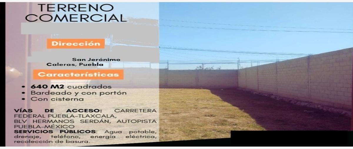 Foto de terreno comercial en domingo arenas 101, san jerónimo caleras, puebla, puebla, 0 foto 01 Foto de terreno comercial en venta en domingo arenas 101, san jerónimo caleras, puebla, puebla, 0 No. 01