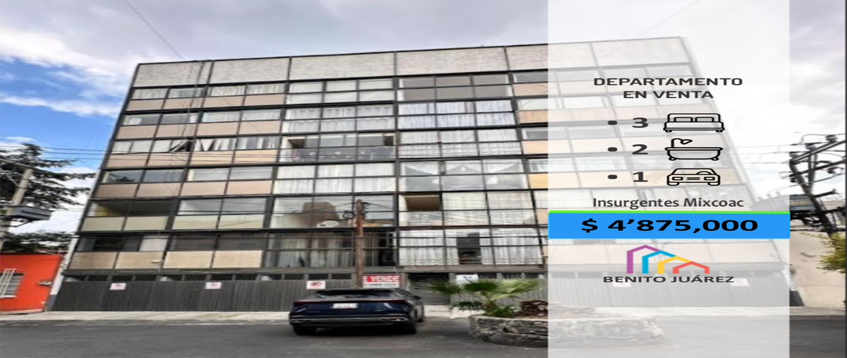 Foto de departamento en venta en donatello , insurgentes mixcoac, benito juárez, df / cdmx, 0 No. 01