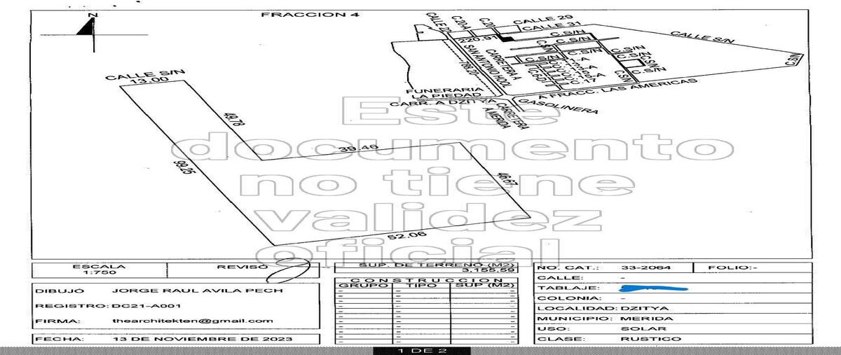 Foto de terreno habitacional en venta en  , dzitya, mérida, yucatán, 28375589 No. 03