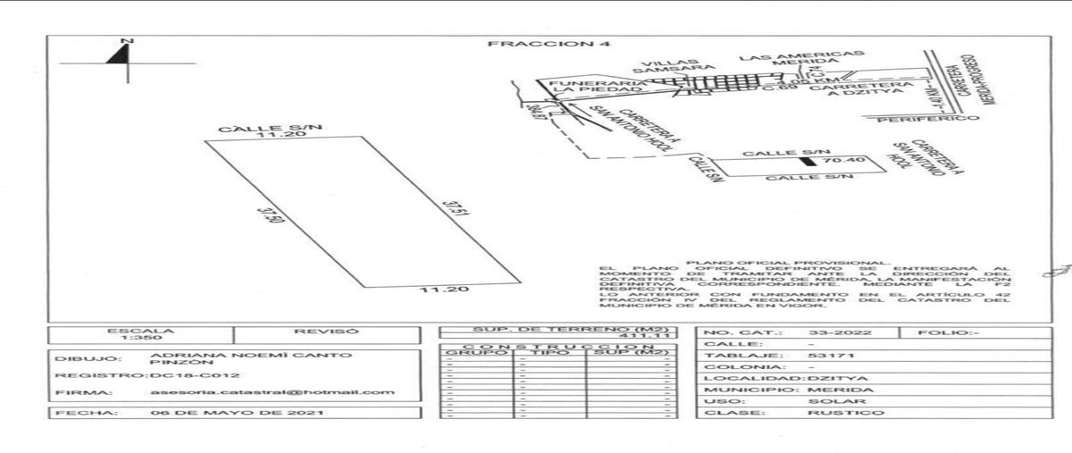 Foto de terreno habitacional en venta en  , dzitya, mérida, yucatán, 30711031 No. 05
