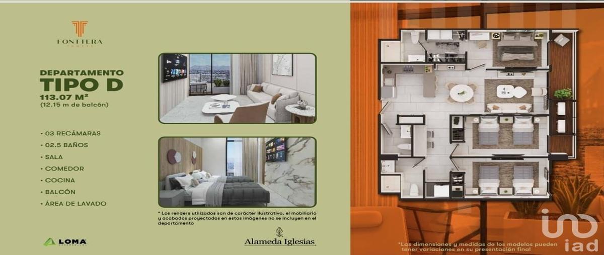 Foto de departamento en venta en ejercito nacional 5294, partido iglesias, juárez, chihuahua, 28720880 No. 03