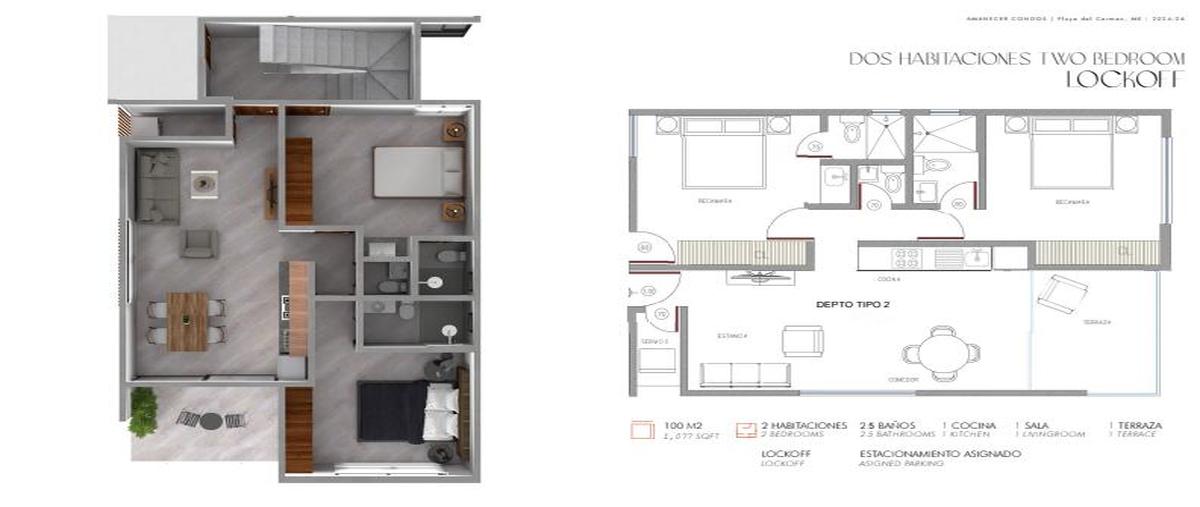 Foto de departamento en venta en  , ejidal, solidaridad, quintana roo, 30497856 No. 05
