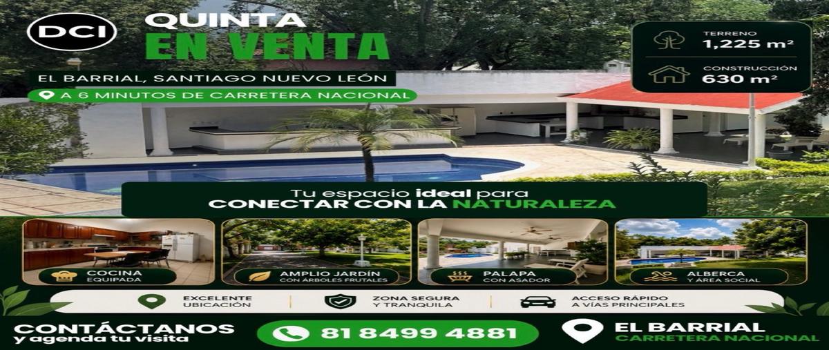 Foto de rancho en , el barrial, santiago, nuevo león, 0 foto 01 Foto de rancho en venta en , el barrial, santiago, nuevo león, 0 No. 01