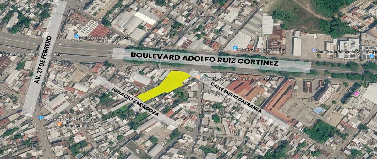 Foto de terreno comercial en emilio carranza, esquina boulevard adolfo ruiz cortínez , atasta, centro, tabasco, 31619256 foto 03 Foto de terreno comercial en renta en emilio carranza, esquina boulevard adolfo ruiz cortínez , atasta, centro, tabasco, 31619256 No. 03