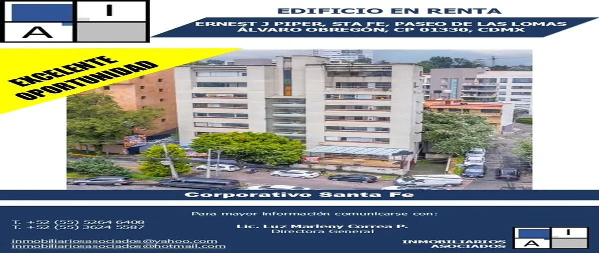 Foto de edificio en renta en ernest j. piper , paseo de las lomas, álvaro obregón, df / cdmx, 30258155 No. 01