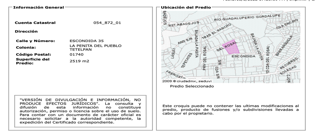 Foto de terreno habitacional en escondida , tetelpan, álvaro obregón, df / cdmx, 24809151 foto 03 Foto de terreno habitacional en venta en escondida , tetelpan, álvaro obregón, df / cdmx, 24809151 No. 03