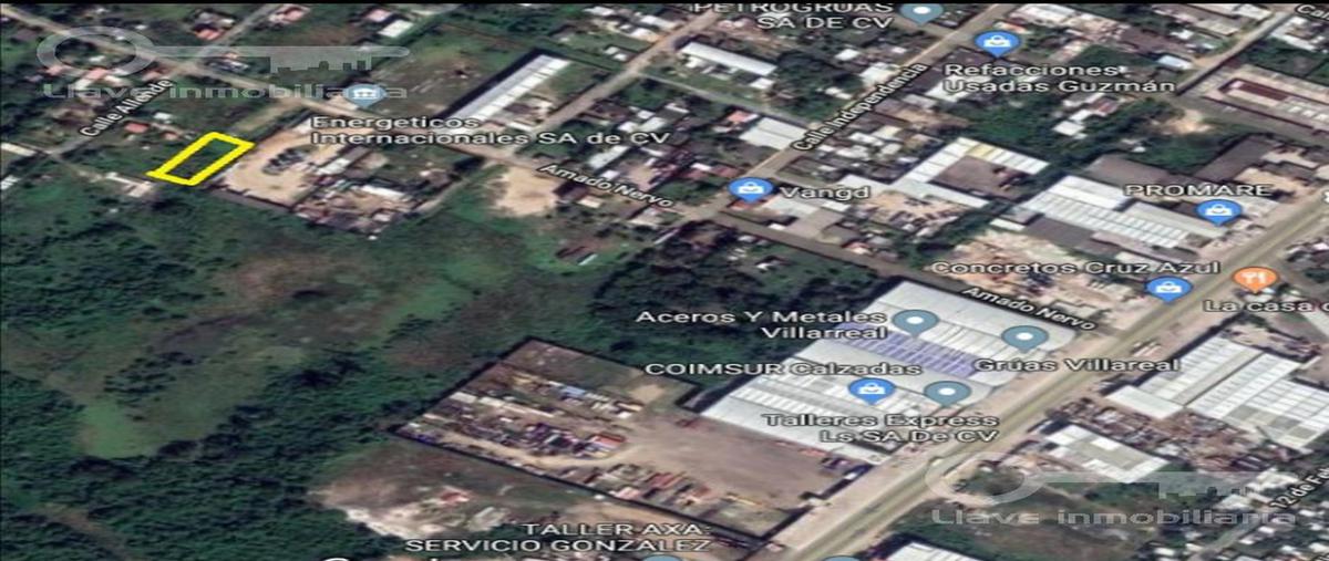 Foto de terreno habitacional en venta en  , estero del pantano, cosoleacaque, veracruz de ignacio de la llave, 25625244 No. 01