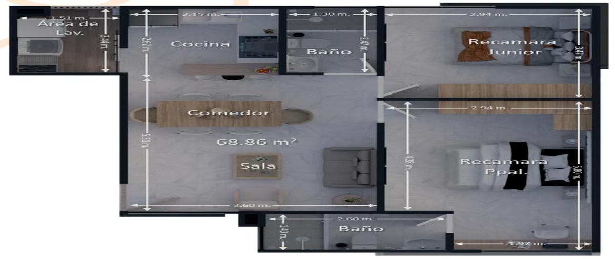 Foto de departamento en venta en  , finisterra, culiacán, sinaloa, 30284115 No. 03