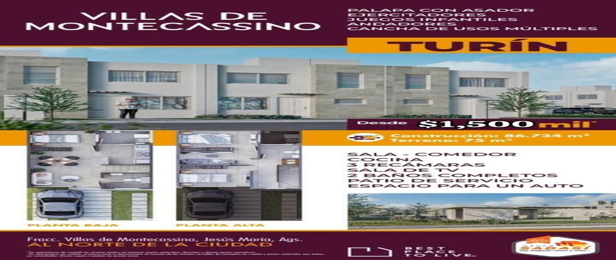 Foto de casa en fraccionamiento villas de montecassino , villas de montecassino, jesús maría, aguascalientes, 28291052 foto 01 Foto de casa en venta en fraccionamiento villas de montecassino , villas de montecassino, jesús maría, aguascalientes, 28291052 No. 01