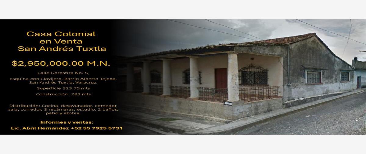 Foto de casa en venta en gorostiza 5, san andres tuxtla centro, san andrés tuxtla, veracruz de ignacio de la llave, 0 No. 01