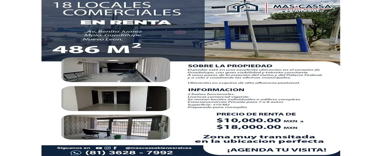 Foto de local en renta en  , guadalupe centro, guadalupe, nuevo león, 0 No. 01