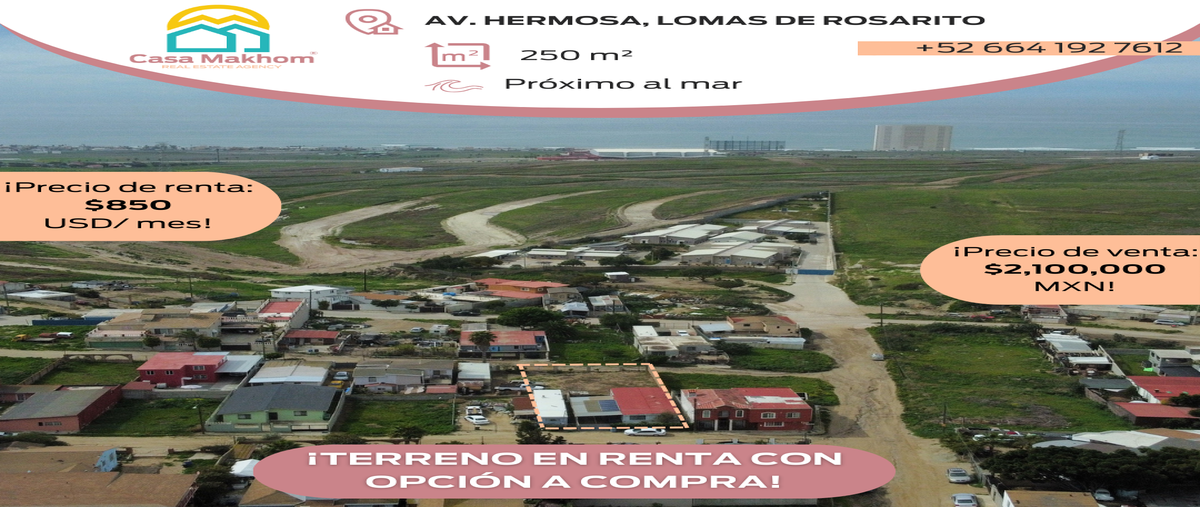 Foto de terreno habitacional en hermosa , lomas de rosarito, playas de rosarito, baja california, 27898451 foto 01 Foto de terreno habitacional en renta en hermosa , lomas de rosarito, playas de rosarito, baja california, 27898451 No. 01