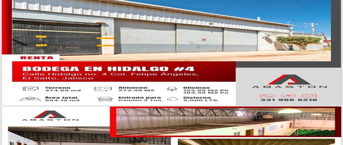 Foto de bodega en renta en hidalgo , felipe angeles, el salto, jalisco, 0 No. 03