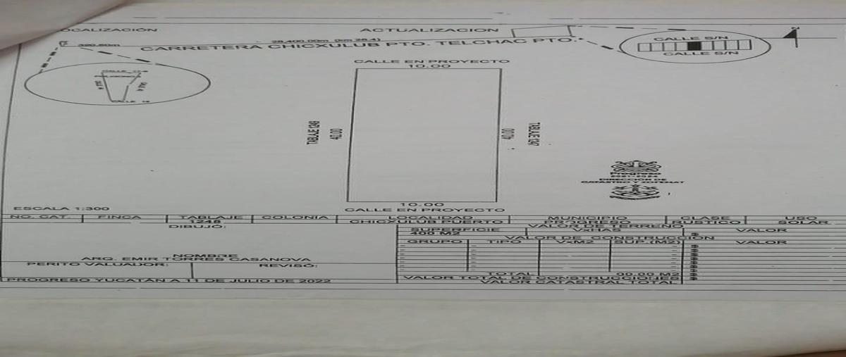 Foto de terreno habitacional en venta en https://google.com/maps?&q=21.2759972+-89.6605655 , chicxulub puerto, progreso, yucatán, 0 No. 04