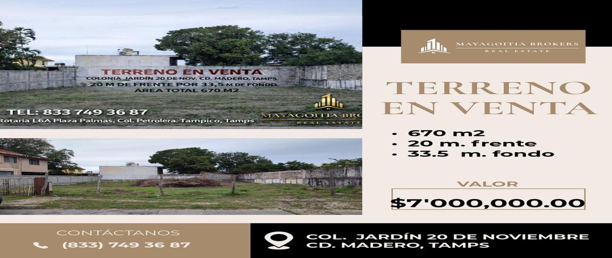 Foto de terreno habitacional en , jardín 20 de noviembre, ciudad madero, tamaulipas, 0 foto 02 Foto de terreno habitacional en venta en , jardín 20 de noviembre, ciudad madero, tamaulipas, 0 No. 02