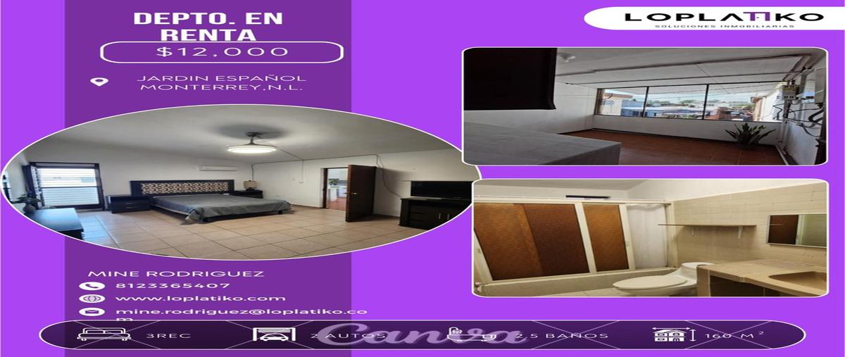 Foto de departamento en renta en  , jardín español, monterrey, nuevo león, 0 No. 03