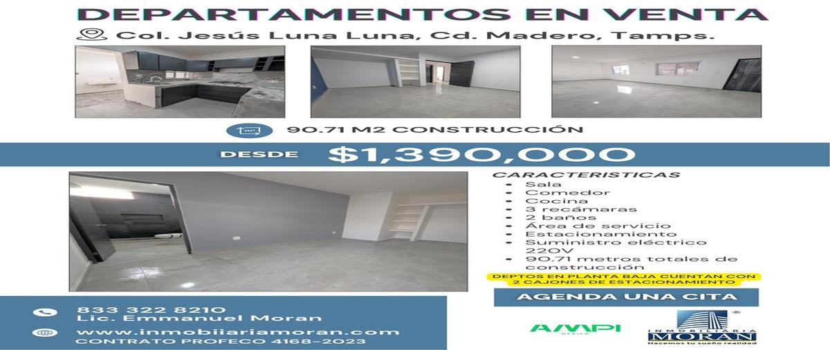 Foto de departamento en , jesús luna luna, ciudad madero, tamaulipas, 30332269 foto 01 Foto de departamento en venta en , jesús luna luna, ciudad madero, tamaulipas, 30332269 No. 01