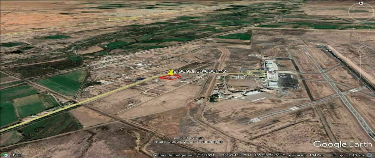 Foto de terreno comercial en venta en juan pablo ii , aeropuerto, chihuahua, chihuahua, 16000871 No. 01