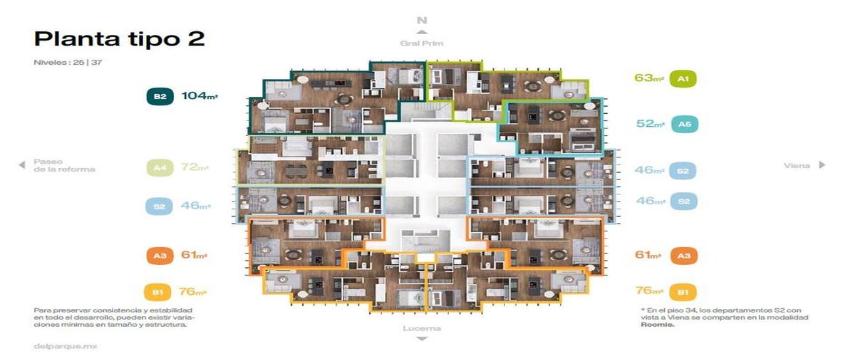 Foto de departamento en venta en  , juárez, cuauhtémoc, df / cdmx, 0 No. 03