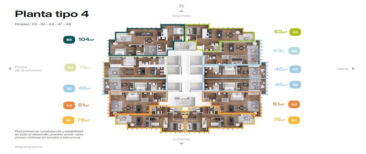Foto de departamento en venta en  , juárez, cuauhtémoc, df / cdmx, 0 No. 05