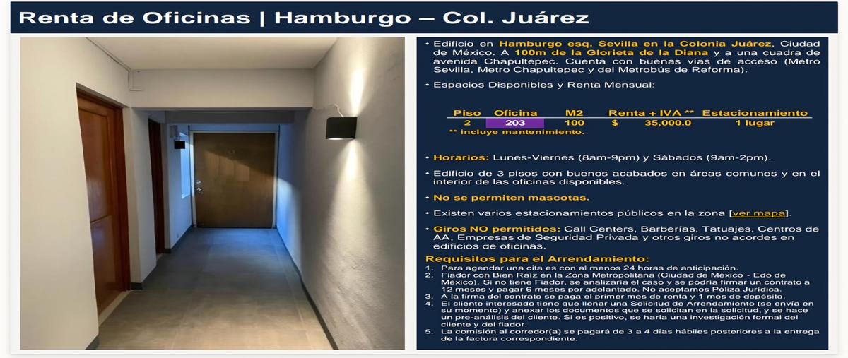 Foto de oficina en renta en  , juárez, cuauhtémoc, df / cdmx, 0 No. 03