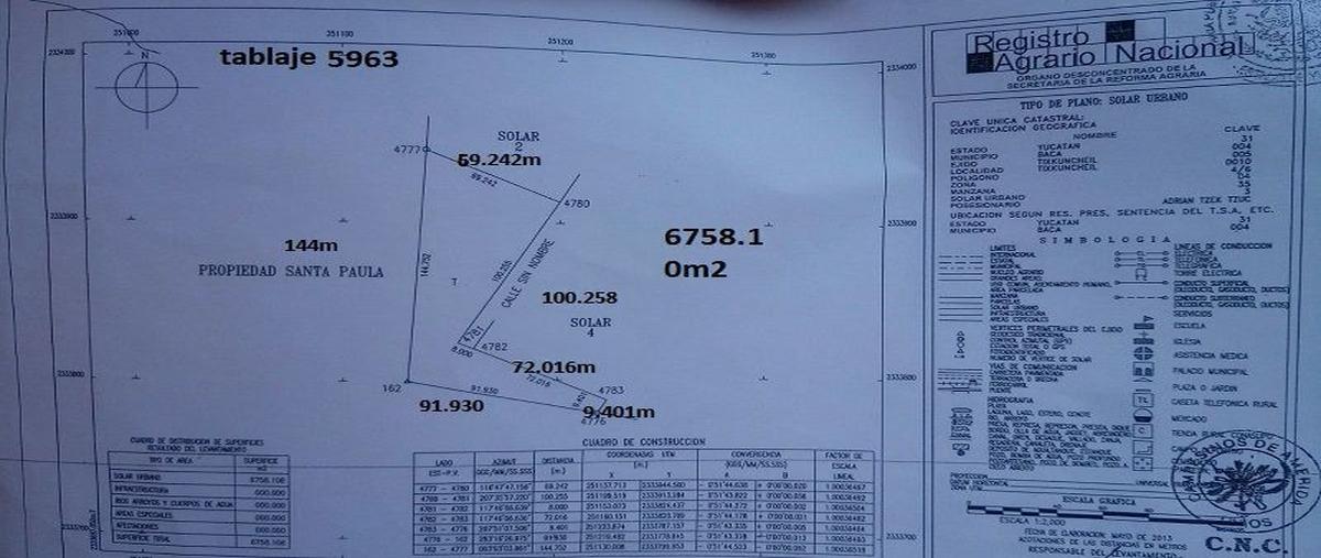 Foto de terreno habitacional en venta en  , kankabchen, baca, yucatán, 20072061 No. 06