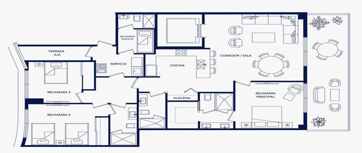 Foto de departamento en venta en kilometro 4 boulevard kukulcan , novo cancún, benito juárez, quintana roo, 0 No. 09