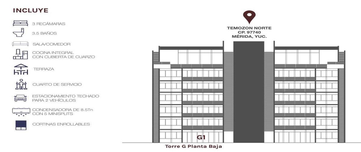 Foto de departamento en venta en la vista luxury towers , temozon norte, mérida, yucatán, 27510621 No. 03
