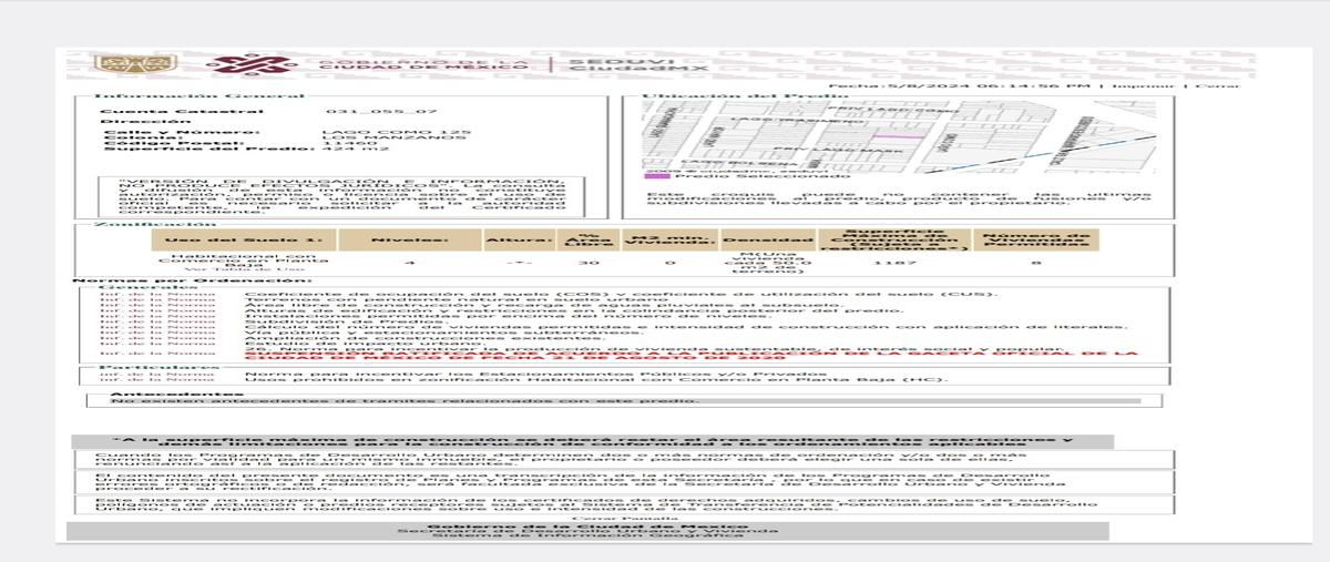 Foto de terreno habitacional en venta en lago como , los manzanos, miguel hidalgo, df / cdmx, 0 No. 03