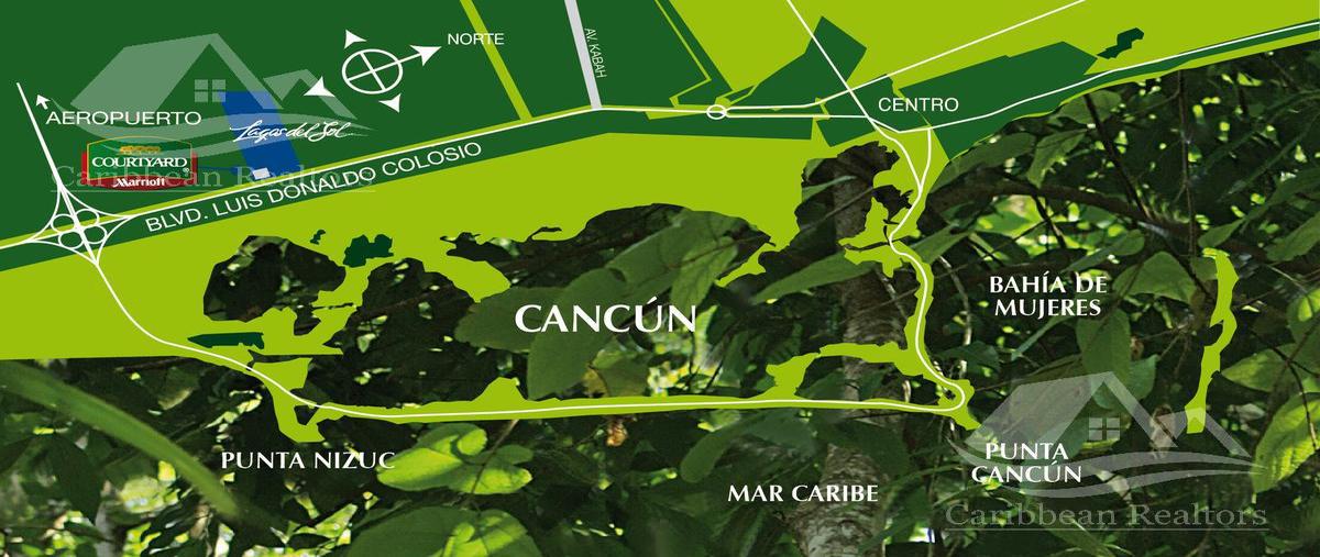 Foto de terreno habitacional en venta en  , lagos del sol, benito juárez, quintana roo, 0 No. 03